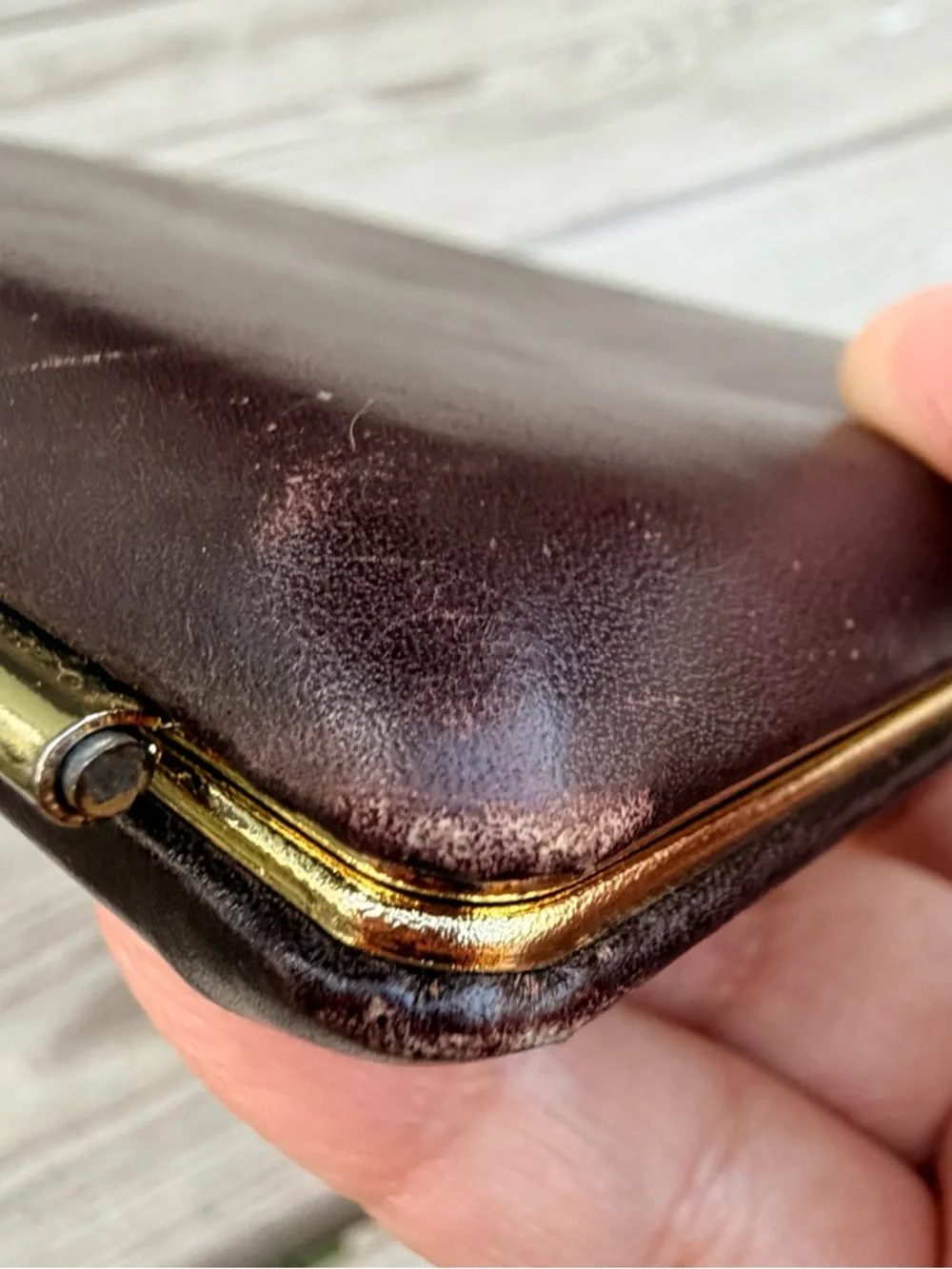Vintage Abas‎ Brown Lamb Leather Wallet with Subtle Logo